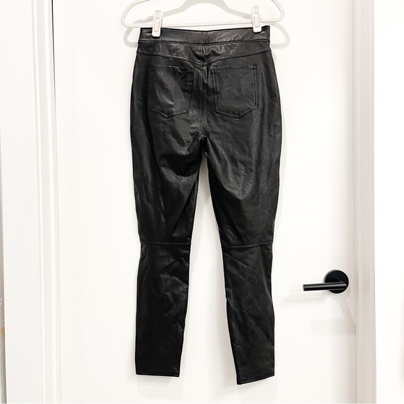 NWOT Spanx Leather Like Ankle Skinny Pant Black - Picture 7 of 8